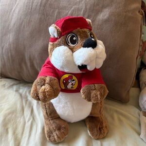 Brown and Red Stuffed Animal Toy